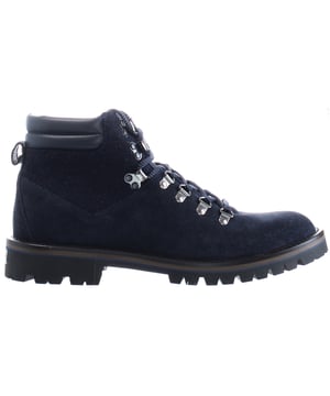 Hackett Hi Hi Lace-Up Boots de cuero de ante azules HMS20746_595