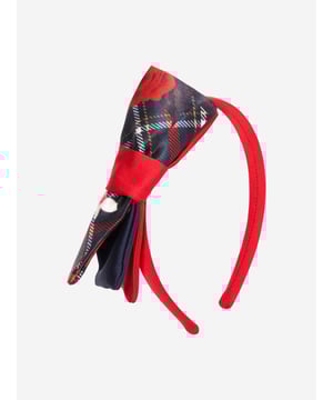 Unveil the luxury of Patachou's Girls Tartan Bow Headband in Red; a chic Back to School essential. It is indeed an amalgamation of style and comfort, infusing a charming aura in your child's outfit. Key features:‚ Trendsetting Tartan: The checkered detail delights in playful chic, setting a fashionable trend in every school hallway.‚ Plush Comfort: Crafted from premium fabric, it promises a soft, luxurious experience, complementing your little girl's daily excursions with finesse.‚ Wardrobe Elevation: This headband from Patachou enriches your girls' collection, magnifying their style quotient. Order today and unbox a dazzle!