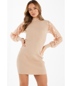 Quiz berry hotsell sequin bodycon dress
