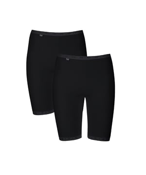 Sloggi Long Briefs Basic+ Knickers 95% Cotton C2P Brief Multipack Lingerie. The Sloggi Basic+ Long is a simple brief with a longer leg that reaches to the mid-thigh. The product is recommended for gentle machine wash only.