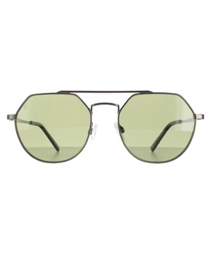 Serengeti Aviator Unisex Matte Gunmetal Saturn Polarized Green 555nm Shelby  Shelby are lightweight metal pilot style with a geometric top frame design. Spring hinges and adjustable nose pieces give added comfort. Serengeti's amazing photochromic lenses which adapt to different light conditions complete the awesome package.