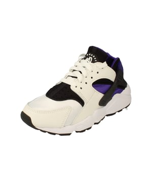 Nike Womens Air Huarache DH4439 - White Black Purple 105