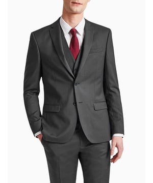 Imlah Premium Slim Jacket in Grey. 100% Wool