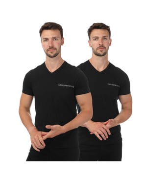 2 Pack of T-Shirts.- Pack of 2 plain T-shirts.- V-Neck.- 95% cotton  5% elastane.- Ref: 1118497320