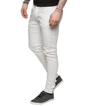 These Enzo Skinny Super stretch denim jeans feature a zip fly fastening, Logo Branding to Back Waist Patch, Two Front pockets, two back pockets.