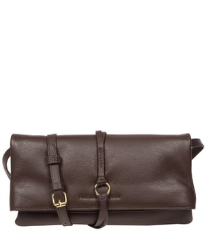 The 'Selene' cross body clutch bag from the Pure Luxuries Marylebone Collection is handcrafted from high-quality, genuine Nappa leather with a natural super-soft touch. The fold-over top secured by two magnetic press studs, opens to reveal a zipped main compartment and a slip pocket. The interior is lined with 100% cotton and includes two slip pockets to help maintain an organised bag. Comes with a matching and adjustable slim leather strap, with a maximum drop length of 65cm. The strap is also removable, transforming the bag into a clutch bag. Features gold-coloured metal fittings and zip. The Pure Luxuries logo is embossed for an effortless and sophisticated finishing touch.