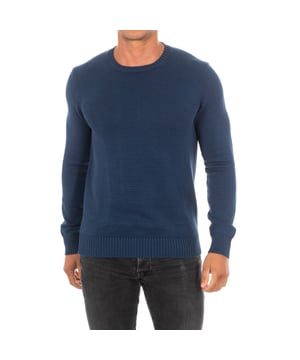 Jersey de manga larga.
Color Azul
Cuello redondo, con acabado acanalado.
Puños y cinturilla con acabado acanalado.
Costuras vistas a tono.

Composición:  100% Algodón

Lavar a máquina máximo 30ºC.
- No usar lejía.
- No planchar.
- Admite limpieza en seco.
- No usar secadora.