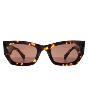 Die Miu Miu MU09WS VAU06B honey havana dark brown Sonnenbrille hat einen einzigartigen rechteckigen Rahmen aus hochwertigem Acetat, der sich leicht und dennoch robust anfÃ¼hlt. Die GlÃ¤ser sorgen nicht nur fÃ¼r optimalen UV-Schutz, sondern auch fÃ¼r einen Hauch von ModernitÃ¤t. Die MU09WS Sonnenbrille ist mit dem kultigen Miu Miu Logo an den BÃ¼geln verziert und wurde fÃ¼r diejenigen entworfen, die einen kÃ¼hnen Stil mit Anmut pflegen. Werten Sie jedes Outfit mit dieser atemberaubenden Sonnenbrille auf und strahlen Sie Selbstbewusstsein aus, wo immer Sie hingehen.
