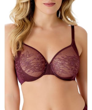 Glossies Lace Sheer Bra – Camouflage