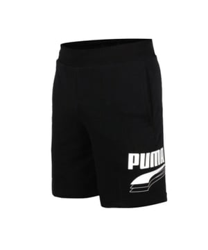 Puma Rebel Bold 9" Shorts Graphic Logo Herren Laufhose Schwarz 582771 01