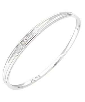 9K (375) White Gold: 0.64gr; # Diamond: 0.01ct