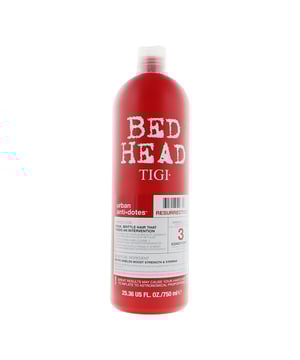 Tigi Bed Head Resurrection Damage Level 3 brings weak, brittle hair back to life with this powerful moisture packed conditioner. Enriched with micro shields to boost hair strength and stamina is a first step to recovery.