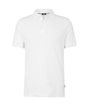 Dit herenpoloshirt biedt een perfecte mix van klassiek design en hoog draagcomfort. De normale pasvorm en polokraag met een knoopsluiting met 3 knopen geven het shirt een tijdloze look. De korte knoopsluiting en de zijdelingse split zorgen voor extra bewegingsvrijheid. Ton-sur-ton logostiksels op de borst en een discreet logovlaggetje op de zijnaad zorgen voor elegante accenten. De mouwen zijn afgewerkt met geribde boorden voor een comfortabele pasvorm. Dit poloshirt is perfect voor casual en semi-formele gelegenheden, kan op verschillende manieren worden gecombineerd en staat garant voor een stijlvolle look.