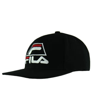 Fila Snapback Hat Adjustable Black Logo Unisex Cap 12909589 970