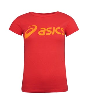 ASICS Logo Womens Coral T-Shirt