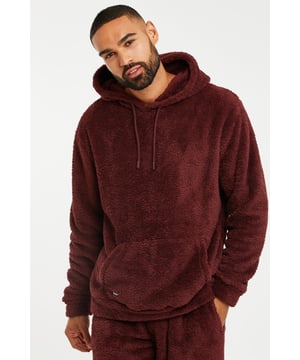Update your loungewear with this borg hoodie from Threadbare. It features hood with drawstring and a kangaroo pocket with branded logo. Ideal for keeping cosy this season.
