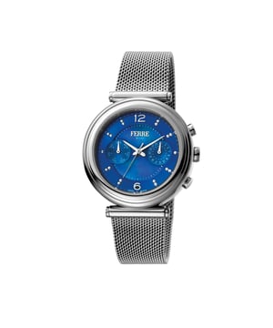 Ferre Milano FM1L081M0051  watch with silver strap and blue dial