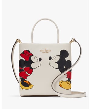 Disney X Kate Spade New York Minnie Mouse Mini Tote, Back Zip Pocket,  Length: 7.50 Cm,  Width: 18.00 Cm,  Height: 17.50 Cm