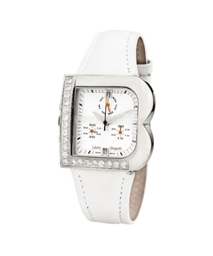 Laura Biagiotti LB0002L-B - Reloj para mujer cuarzo acero inoxidable• material: acero inoxidable• cristal: minèral• pulsera: cuero• correa: plateado• resistencia al agua: 0 m (0 ATM)• tamaño de la caja: 33 mm
