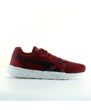 Puma Trinomic XT Speckle Red Textile Heren Lace Up Trainers 359872 01
