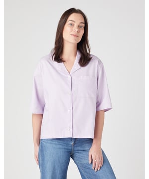 GB - Wrangler - BLUSE PASTELL VIOLETT