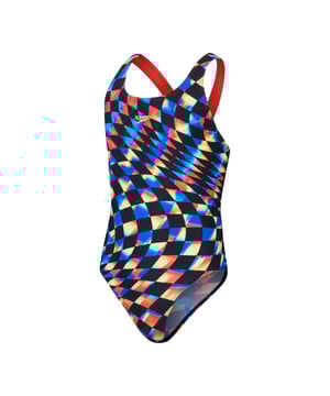 Girls Speedo Digital Allover Leaderback Swimsuit in black red.- Leaderback design.- Front Lined - provides added comfort and modesty on bright colours.- Digital print.- 100% Chlorine resistance - for long lasting performance.- Quick Dry.- 50% Recycled - one of the yarns is made from 100% post-consumer waste  such as recycled plastic bottles.- Fabric: ECO Endurance® +.- Fabric Composition: 53% Recycled Polyester - 47% PBT.- Ref: 81237716778Please note that returns will only be accepted if the hygiene label is still attached to the product.