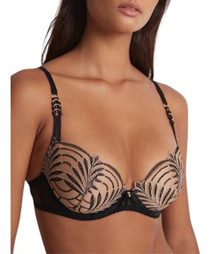 Aubade Hypolove Push Up Bra. With moulded, underwired cups and matching briefs. This product is recommended as hand wash only.