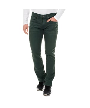 Long jeans trousers Nautica. 
 Color Greenish blue denim. 
 Zip and button closure on the front. 
 Two open pockets and mini pocket, on the front. 
 Two open pockets, in the back. 
 Label personalized by the signature, on the side of the rear waistband. 
 Straight cut. 
 Comfortable and breathable fabric. 
 Seams seen in tone. 

 Composition: 99% Cotton. - 1% Elastane. 

 Washing instructions: 
 - Wash maximum at 30ºC. 
 - Iron at medium temperature, max. 110 ° C. 
 - It does not allow to use dryer. 
 - Do not use bleach. 
 - Does not admit dry cleaning.
 Composition: 99% Cotton, 1% Elastane
 Care:
- Wash maximum at 30ºC.
 - Iron at medium temperature, max. 110ºC.
 - It is not allowed to use a dryer.
 - Do not use bleach.
 - Does not support dry cleaning.