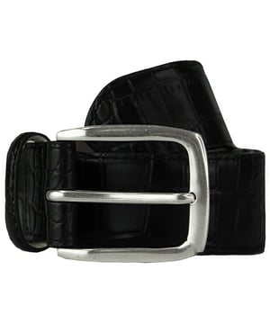 Hackett London Black Mens Leather Belt HM412657 999