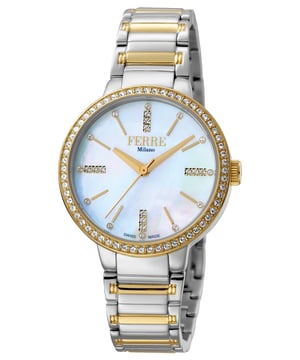 Ferre Milano FM1L084M0101 Womens Champagne Dial Stainle Steel  Watch