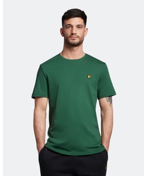 Keep it simple with a Lyle &amp; Scott plain t-shirt. Part of our Essentials range and made from 100% cotton, this regular fit tee is the definition of a wardrobe staple, with stitching at the collar and sleeves, plus our signature Golden Eagle.