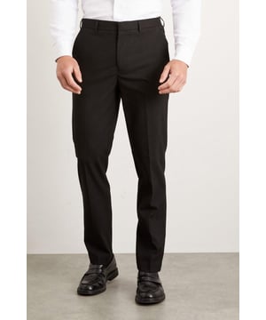 Designed with a slim fit silhouette, these essential suit trousers offer a modern and tailored look that effortlessly flatters your figure. These trousers are perfect for both formal occasions and everyday wear.