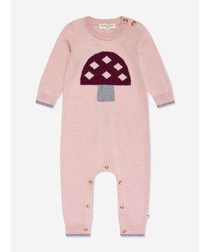 Experience the charm of the season with the Baby Girls Sorrel Mushroom Knit Romper in Pink by the bonnie mob. Perfectly tailored for AW2024, this romper merges luxury with whimsy in a delicate pink hue. Revealing its distinctiveness:‚ Exquisite Craftsmanship: Painstakingly knitted to ensure every stitch offers comfort and durability.‚ Enchanting Mushroom Motif: Features a delightful mushroom design that sparks imagination and style.‚ Premium Organic Fabric: Constructed from the finest organic materials for a soft, gentle touch on sensitive skin.Elevate your little girl's wardrobe with this stunning, eco-friendly piece that promises to keep her Cosy and in vogue through the cooler months. Make it hers today!