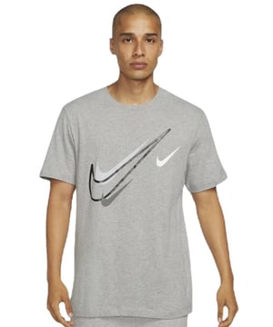 Show your pride with the Nike Sportswear T-Shirt. Soft cotton ensures comfort and multiple Swoosh logos show your love for the brand no matter where you go. Standard fit for a relaxed, easy feel.