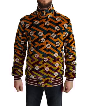Impresionante suéter Dolce & Gabbana  
Cierre de cremallera completa  
Dos bolsillos frontales  
Diseño multicolor con burdeos, verde y amarillo  
Detalles del logo  
Hecho en Italia  
Material: 88% algodón 12% poliamida  
Material: 88% algodón 12% PA
