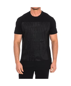 Dsquared2 Kurzarm-T-Shirt.
 Rundhalsausschnitt mit geripptem Abschluss.
 Markenprint auf der Vorderseite.
 Die Nähte sind tonig.
 Zusammensetzung: 100% Baumwolle
 Pflege:
Handwäsche.
 Bei niedriger Temperatur bügeln.
 Kein Bleichmittel verwenden.
 Nicht in den Trockner geben.
 Nicht chemisch reinigen.