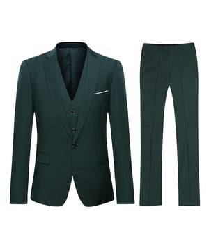 [Materialpflege] HOCHWERTIGES MATERIAL – 70 % Polyester, 30 % Viskose. Es ist bequem, atmungsaktiv, weicher, glatter, leichter zu waschen und behält seine Form. 94 % Polyester und 4 % Viskose für die Innenseite. Es atmet frei und nimmt Schweiß auf. WASCHEN – Chemische Reinigung wird empfohlen; Handwäsche ist möglich, jedoch mit kaltem Wasser. [Stildesign] SLIM FIT – Dieser Anzug hat ein spitzes Reversdesign und einen kleinen Schnitt mit 3D-Drapierung. Spitzes Revers, vier Knöpfe am Ärmel, Knopfverschluss. Flache, lockere Hose vorne mit verlängertem Hüftgurt und schrägen Seitentaschen. Slim-Fit-Anzüge sind etwas enger als Anzüge mit normaler Passform. Wenn Sie sie anziehen, machen sie Sie kleiner und schärfer. Und sehen modern und gut aus. VIELSEITIGER ANLASS – Er eignet sich für viele Anlässe, wie Hochzeiten, das tägliche Leben, Geschäftstreffen, modische Partys, jeden großen Feiertag usw. Er ist auch perfekt für junge Männer, die sich auf die Heimkehr vorbereiten und zur Schule zurückkehren. [Paket] 1 * Blazer + 1 * Hose + 1 * Weste