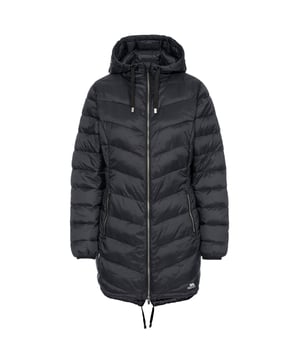 Besonders leichte Jacke. Fixe Kapuze. 2 Taschen mit Reißverschluss. Wattierung. Elastische Bündchen. Windschutzleiste innen. Material: 100% Polyamid, Wattierung: 100% Polyester. Größe (ca Brustumfang): XS/34 - 81 cm, S/36 - 86 cm, M/38 - 91,4 cm, L/40 - 96,5 cm, XL/42 - 101,5 cm, 2XL/44 - 106,5 cm.