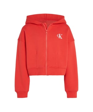 inchZip hoodie from Calvin Klein Jeans. This classic zip-up hoodie is a cool statement of your casual look.Highlights• Transitional cottonMaterial Composition• Main composition: transitional cotton - in-conversion (64%)  recycled polyester (36%)Sustainability Certification • Organic Content StandardCare instruction Machine Washable at 30°C  gentle cycleWash & dry inside outLow heat ironArticle Code: IG0IG02746XAJ inch