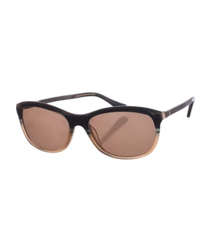 Gafas de sol Kyögen.
Gafas de sol Zen con montura de acetato y metal.
Color Negro-marrón
Forma cuadrada.
Lentes de color Marrón
Patillas de acetato y metal.
100% Protección UV. 
Incluye una funda neutra de tela.

Medidas:  Alto lente: 47 mm
Ancho lente: 55 mm.
Puente: 17 mm.
Patillas: 145 mm.


Limpieza y manutención:
-Limpiar las gafas con agua y jabón (neutro).
- No utilice paños sucios o abrasivos, que puedan alterar las características de los filtros.
- Utilice solo accesorios y repuestos originales.