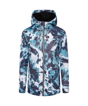 Fabric: Polyester Blend. Lining: Cotton, Jersey, Polyester. Design: Abstract, Logo. Fit: Relaxed. Fabric Technology: Ared 5000, Durable. Breathable, Lightweight, Waterproof, Weather Resistant. Neckline: High-Neck, Hooded. Sleeve-Type: Long-Sleeved. Hood Features: Adjustable, Drawcord, Grown On Hood. Pockets: 2 Patch Pockets. Fastening: Full Zip.