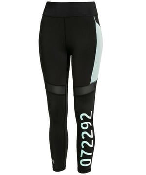 Puma x Selena Gomez SG Leggings enge Fitness Schwarz Fair Aqua Womens 518523 03