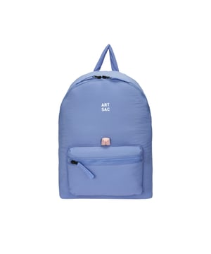 Our largest backpack. This lightweight backpack has plenty of internal space as well as an external front pocket and internal laptop sleeve (fits 15 inch laptop / Apple MacBook Pro 16 inch) for you to organise all your essentials. It's stylish design is discreet and adaptable enough to style with any outfit. The perfect bag for your every day commute or casual day-trip. Features: , Padded lightweight nylon, Water resistant, 15 inch padded laptop sleeve - Fits Apple MacBook Pro 16 inch, Zip top opening to main compartment, ARTSAC screen printed logo, Single front zip pocket with loops, Internal zip pocket for smaller valuables, 2 Internal mobile phone slip pockets - fits normal and plus size smart phones, 3 Internal pen slip pockets, Ergonomic contoured back panel, Adjustable padded backpack straps, Top grab handle, Large model Style Ref: 52015 BLUE
