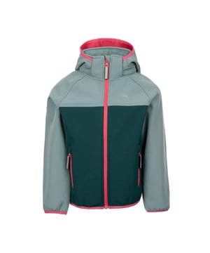 95% Polyester, 5% Elastan. Gewebe: Softshell. Design: Kontrasteinsatz, Logo. Bündchen: Bindesaum. Mit Kapuze. Langärmlig. Kapuzenmerkmale: Abnehmbar, Mit Stretch, Mit Reißverschluss trennbar. Taschenart: Zwei Seitentaschen, Reißverschluss. Durchgehender Reißverschluss. Saum: Bindesaum. 146-152: 78,74 cm. 104: 56 cm. 128: 66 cm. 140: 71,12 cm. 98: 53,34 cm.
