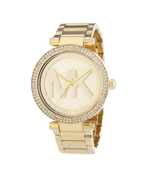 Michael Kors Dameshorloge Kwarts Goud• Materiaal kastdeksel: Roestvrij staal• Soort glas: Mineraal• Materiaal Band: Roestvrij Staal• Kleur kast: Goud• Waterdichtheid: 50 m (5 ATM)• Diameter: 39 mm