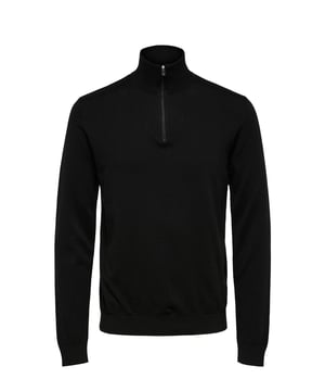 Este jersey de hombre de SELECTED HOMME está confeccionado en algodón. Tiene cuello alto y manga larga. El jersey se cierra con cremallera.Detalles del jersey:Nombre del artículo: SLHBERG