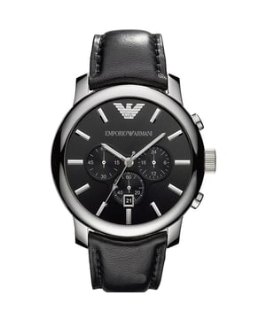 Specification Details Brand Emporio Armani Model AR0431 Barcode Number 4048803658895 Gender Men's Case Diameter 47 mm Case Material Case Colour Dial Colour Band Material Leather Band Colour Movement Quartz Chronograph No Water Resistance 3 ATM