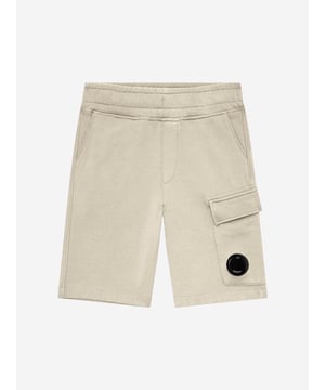 Introducing the Boys Cargo Shorts in Green by CP Company ‚ a stylish staple for AW2024 that every boy's wardrobe needs! **Military-Inspired Design:** Features functional pockets and robust stitching for a sharp, utilitarian appeal.   **Vibrant Green Hue:** Crafted in a rich, green colour that's versatile and eye-catching.   **Premium Fabric:** Constructed with high-quality materials for durability and comfort.   **Adjustable Fit:** Tailored with an adjustable waistband for growing boys.Elevate your child's fashion game with these luxurious cargo shorts ‚ perfect for every adventure this autumn and winter!