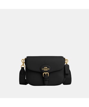 Lux Pebble Leather Amelia Saddle Bag