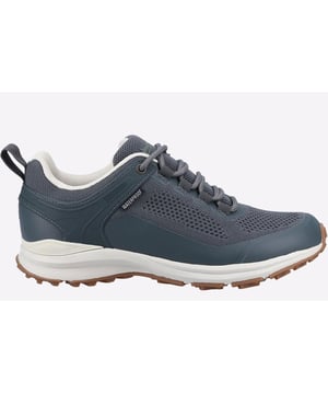 Compton ladies hiking trainer has superior grip for muddy trails. The upper is eco-conscious being made from 85% of rPET (recycled plastic bottles). The EVA footbed gives you extra comfort.
- 85% recycled PET upper- Waterproof breatheable membrane- EVA footbed- Rubber outsole